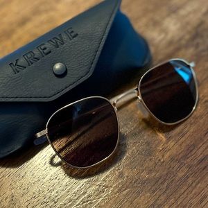 Krewe Banks Gold Sunglasses (Polarized)